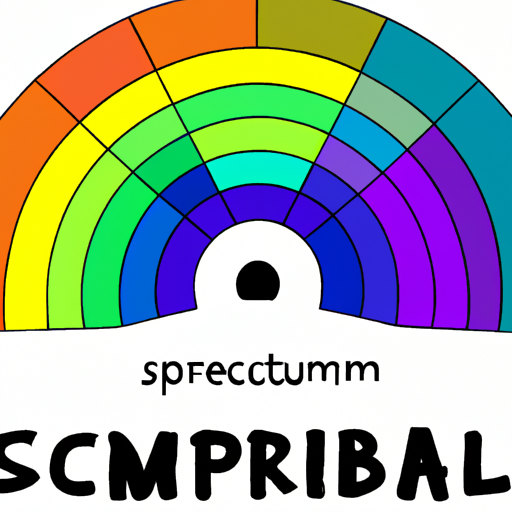 1. איור המציג ספקטרום של צבעים עם רגשות תואמים הקשורים בדרך כלל לכל אחד